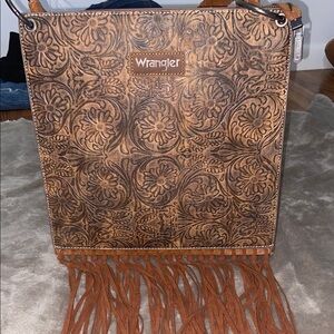 Wrangler Tooled Fringe Bag